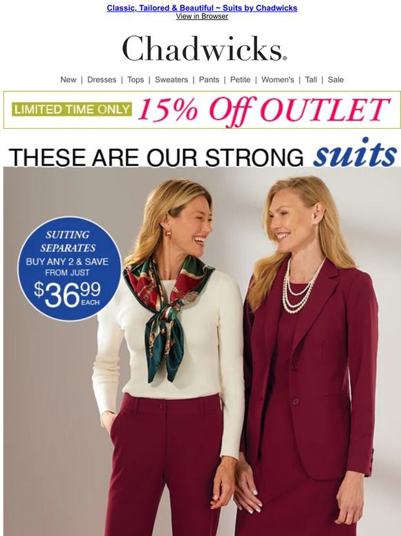 Chadwicks The Suit Collection from Chadwicks Style, Colors & So Much