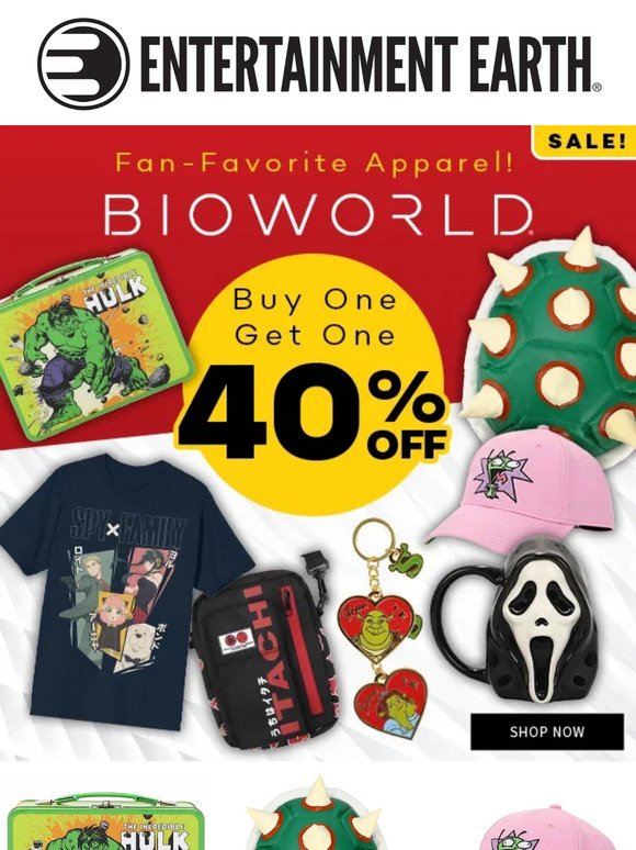 BOGO Alert: Buy One, Get One 40% Off Fandom Gear!