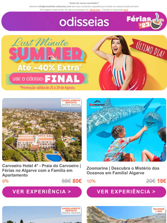 ☀️ T. Incluído Alvor 173,99EUR ☀️ Zoomarine 18EUR ☀️