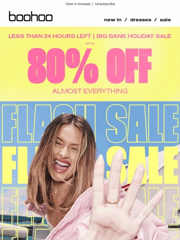 Bank Holiday Sale Ends TONIGHT