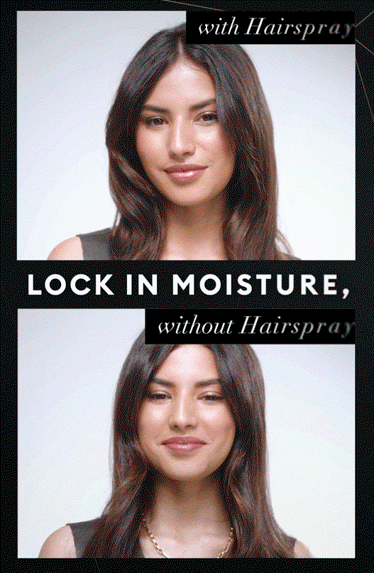 LOCK IN MOISTURE, | LOCK OUT FRIZZ.