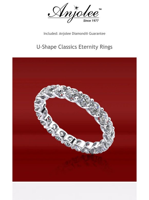 U-Shape Classics Eternity Rings