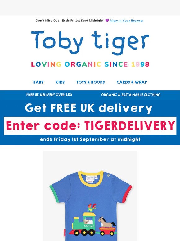 Go Wild! 🦁 Get Free UK Delivery w/ Code TIGERDELIVERY