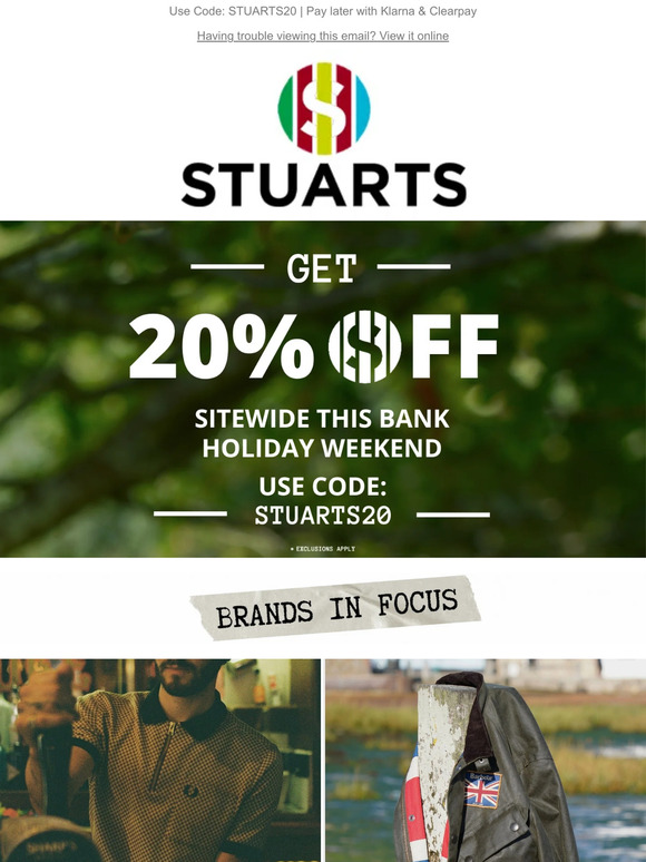Last Chance for Bank Holiday Offers 📢