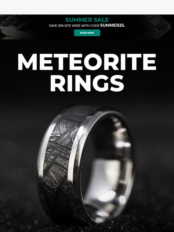 Unique Meteorite Rings