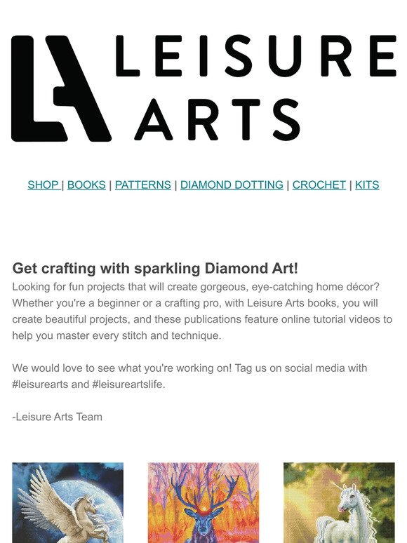 Get crafting with sparkling Diamond Art!