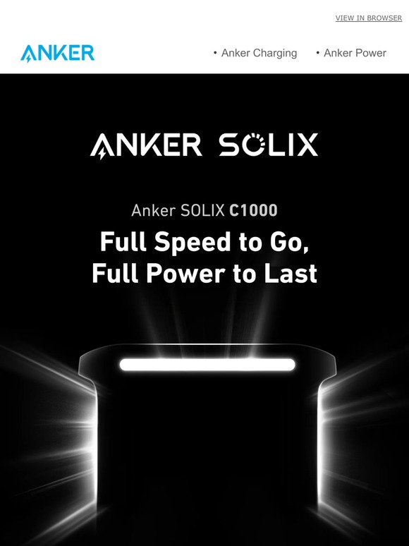 Almost Here | All-New Anker SOLIX C1000