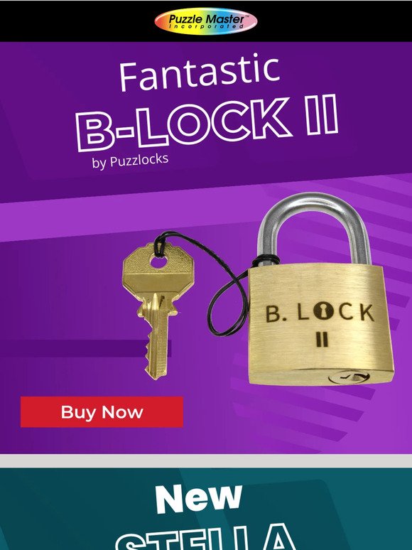 —, You will love the B-Lock II lock from Puzzlocks
