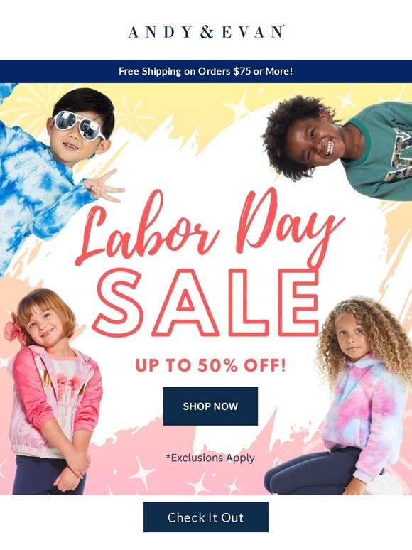 Labor Day Sale Starts TODAY! Up to 50% OFF 🎉