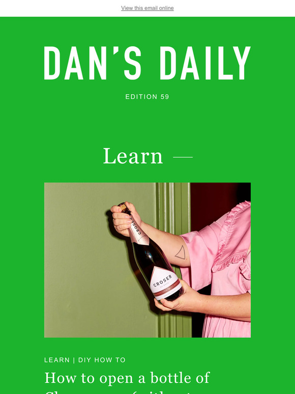 Dan Murphys: How to open a Champagne bottle (safely!) | Milled