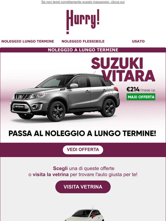 , vacanze finite? Riprendi con una nuova auto!🚗