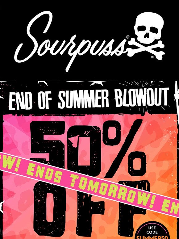 🚨 50% OFF ENDS TOMORROW 🚨