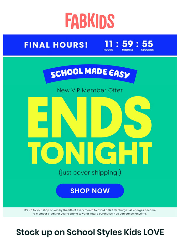 FINAL HOURS: Free Outfit or Shoes!