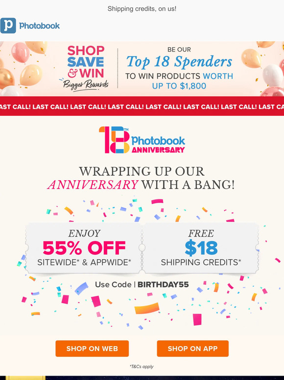 Last Call: 55% OFF Almost Everything