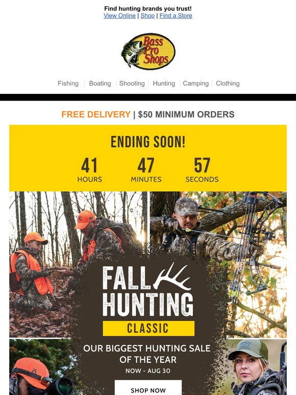 2 Days Left Of Our Biggest Hunting Sale!