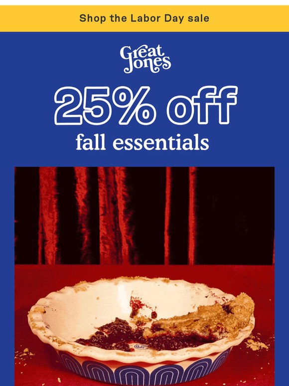 25% off your fall wishlist