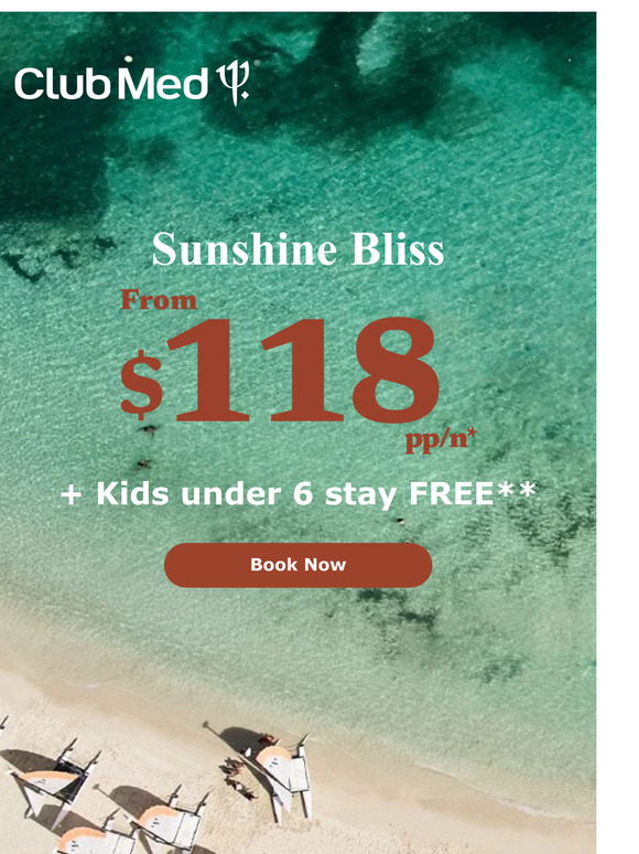 ⏳ Last Call: Getaways from $118 Ends Today!