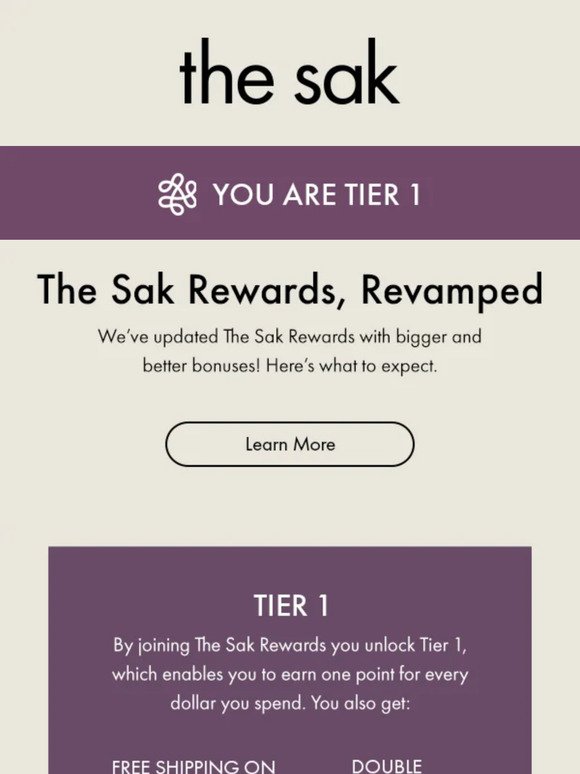 New + Improved: The Sak Rewards