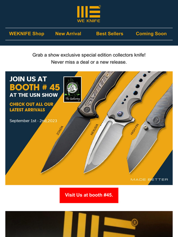 WE Knife New Product Announcement