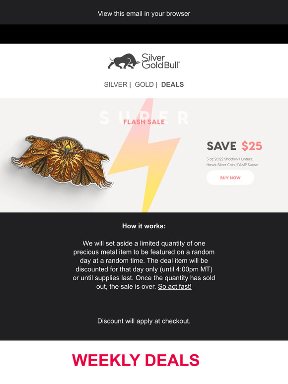SUPER Flash Sale: 3 oz 2022 Shadow Hunters: Hawk Silver Coin | PAMP Suisse⚡⚡⚡