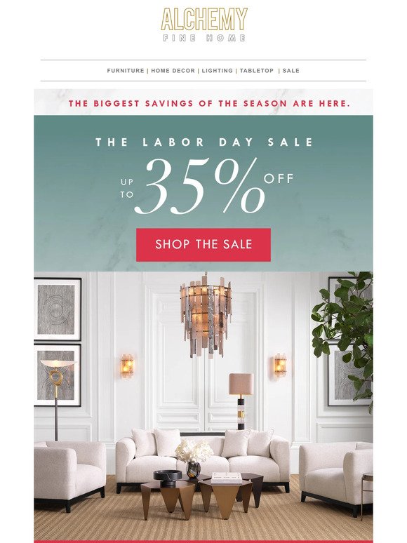 The Labor Day Sale. ❤️ Ready, Set, Decorate.