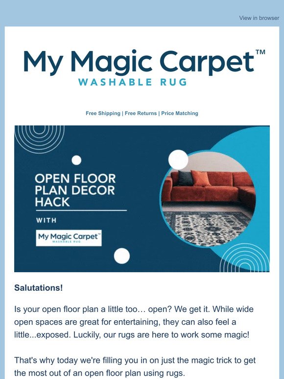 Decor De-Coded: Your Magic Carpet Guide to a Harmonious Open Plan Living!
