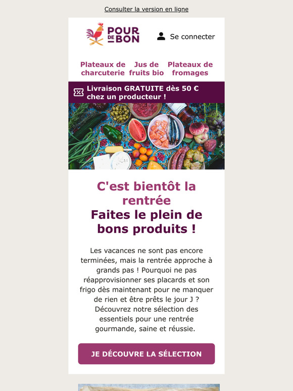 Faites le plein pour la rentrée !
