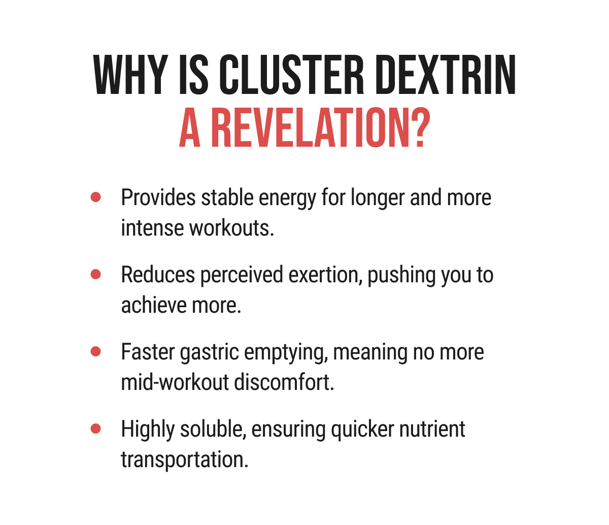 Why is Cluster Dextrin a revelation?