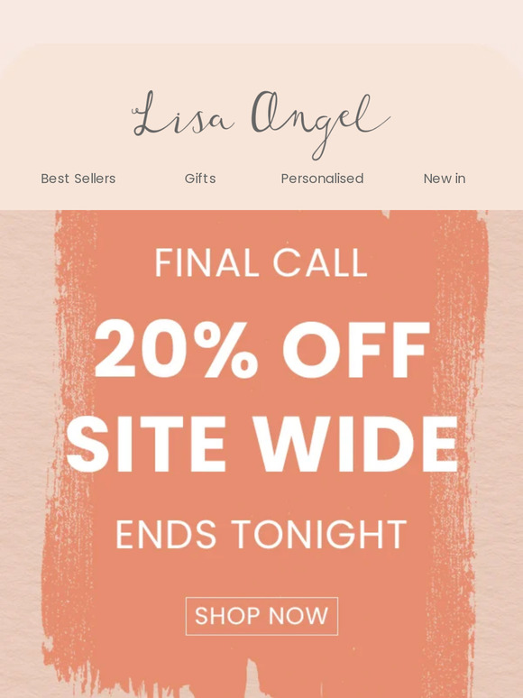 ***Final Call for 20% Off***