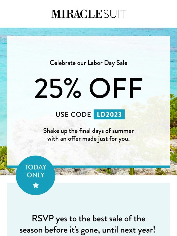 Make the most of your long weekend with 25% off!