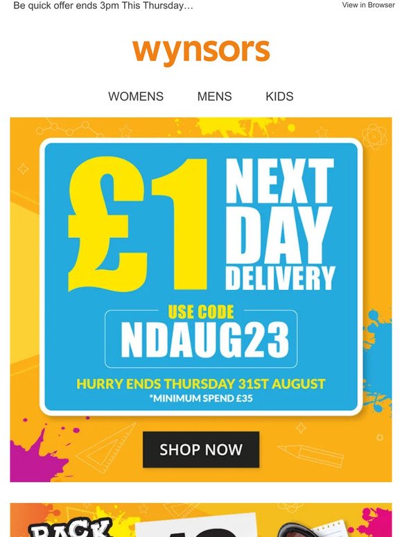 £1 Next Day Delivery!