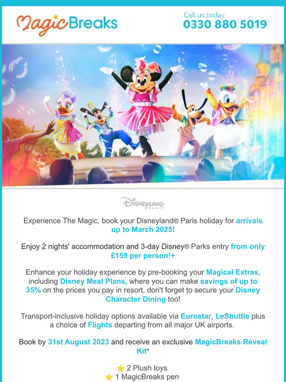 MagicBreaks 🏰 Exclusive Offers from MagicBreaks Book Disneyland Paris 2024 & 2025 holidays