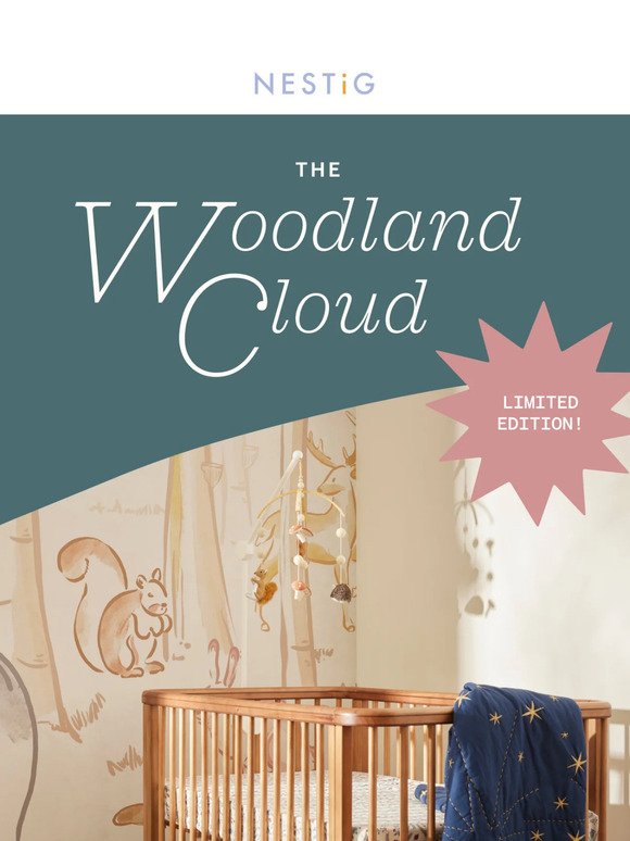 The NEW Woodland Cloud Crib 🤎