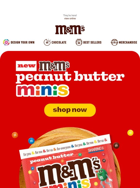 NEW M&M'S Peanut Butter Minis