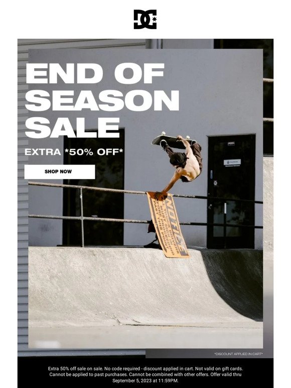 Sale Reminder: Extra 50% Off Sale