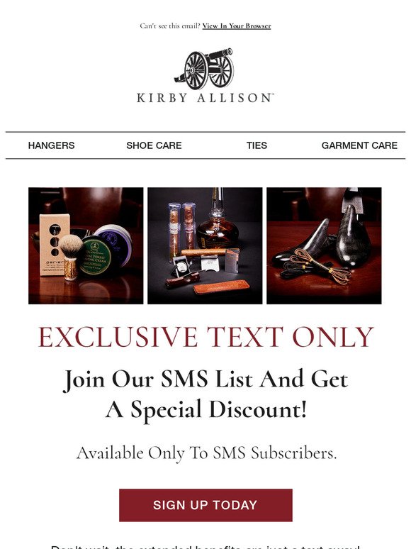 Sign up for SMS to get a special discount