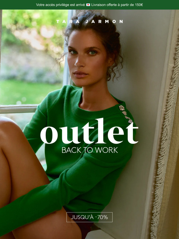 OUTLET 🔥 Jusqu’à -70%, exclusivement en ligne