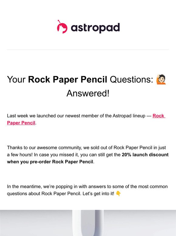 Luna Display: Answering Your Rock Paper Pencil Questions
