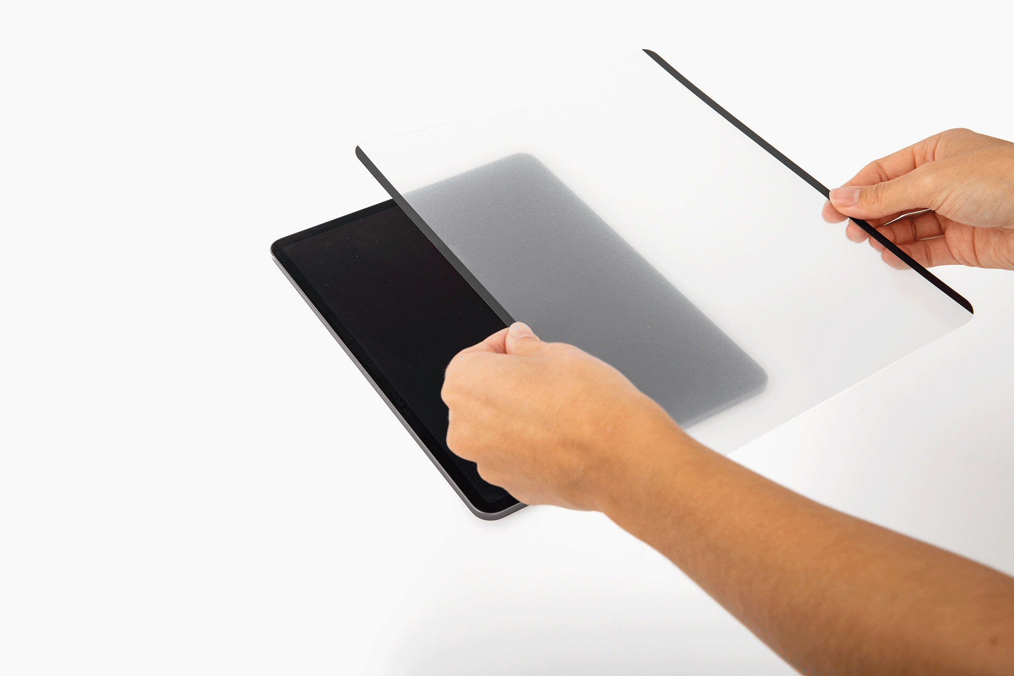 Installing Rock Paper Pencil! Magnetic paperfeel screen protector + ba, Drawing On IPad