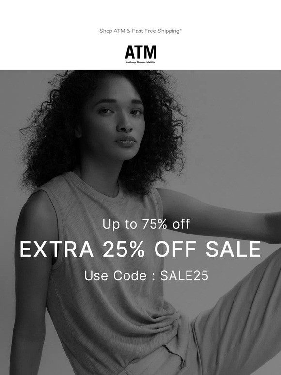 Extra 25% off Your favorite Slub Tees