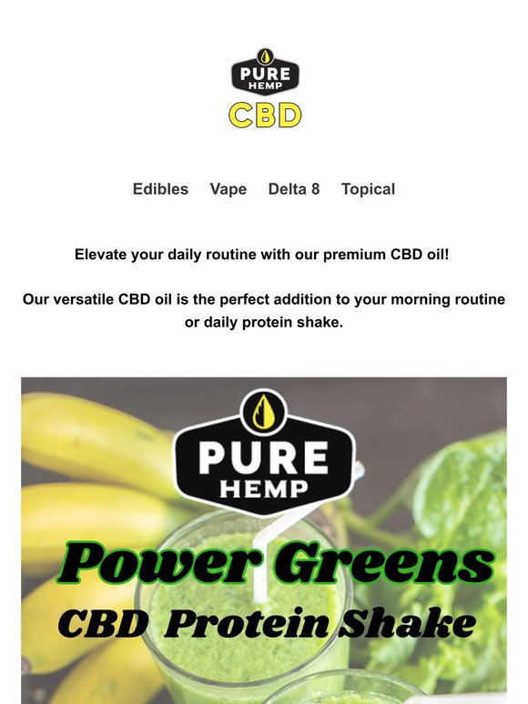 💪Enhance Your Protein Shake With CBD 🌿