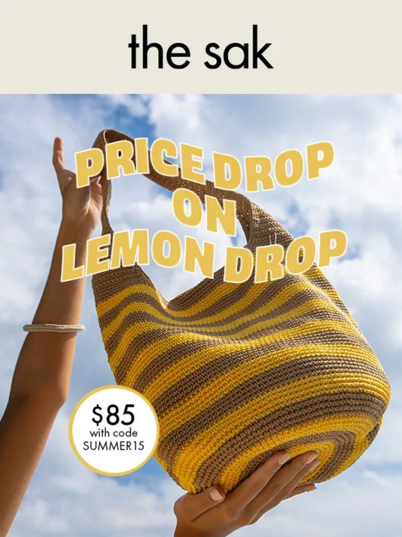 Extra 15% OFF Lemon Drop 🍋