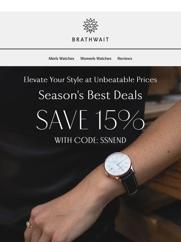 End of Season Sale! 15% off