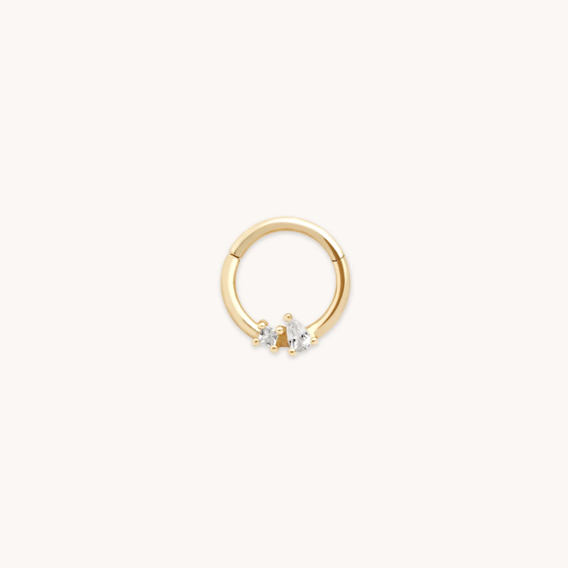 Cluster Topaz Daith Hoops