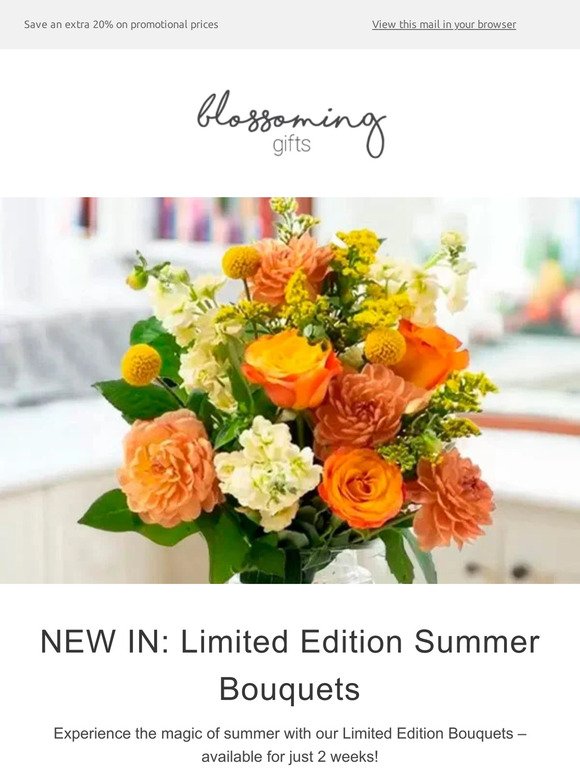 🌼 NEW IN: Limited Edition Summer Bouquets