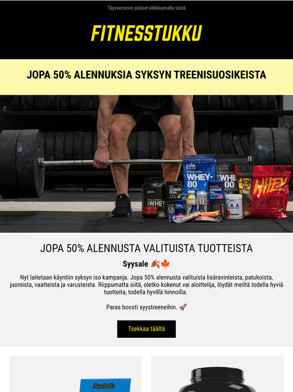 Syysale on täällä 🛬 - Jopa 50% alennuksia
