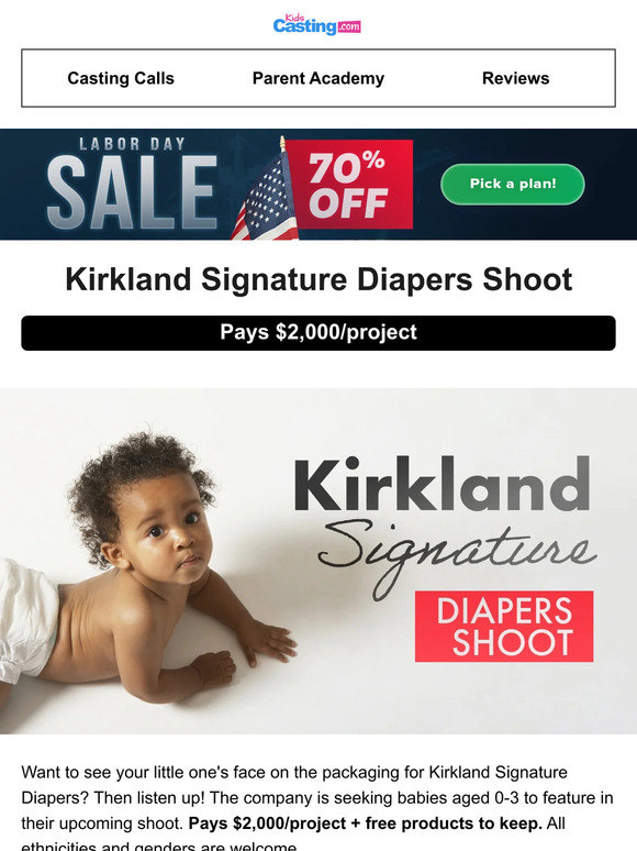 Kirkland 2024 diaper sale