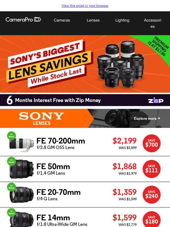 Unveiling the Ultimate: Sony's Biggest Lens Sale is Here!