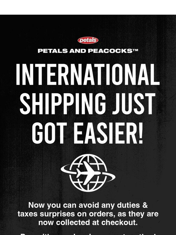International Shipping just got easier! 🌍