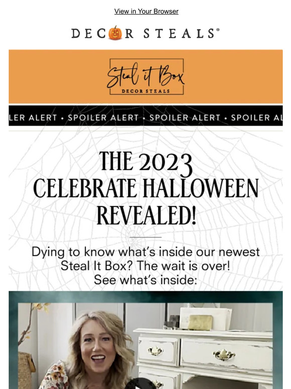 Decor Steals 🦇SPOOKY SPOILERS The 2023 Celebrate Halloween Steal It